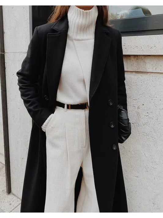 Muriel - black casual winter coat