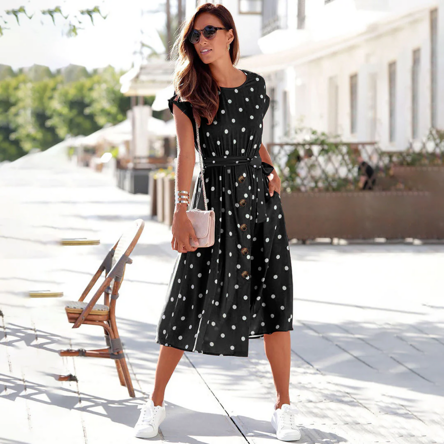 NIMA Casual midi-jurk