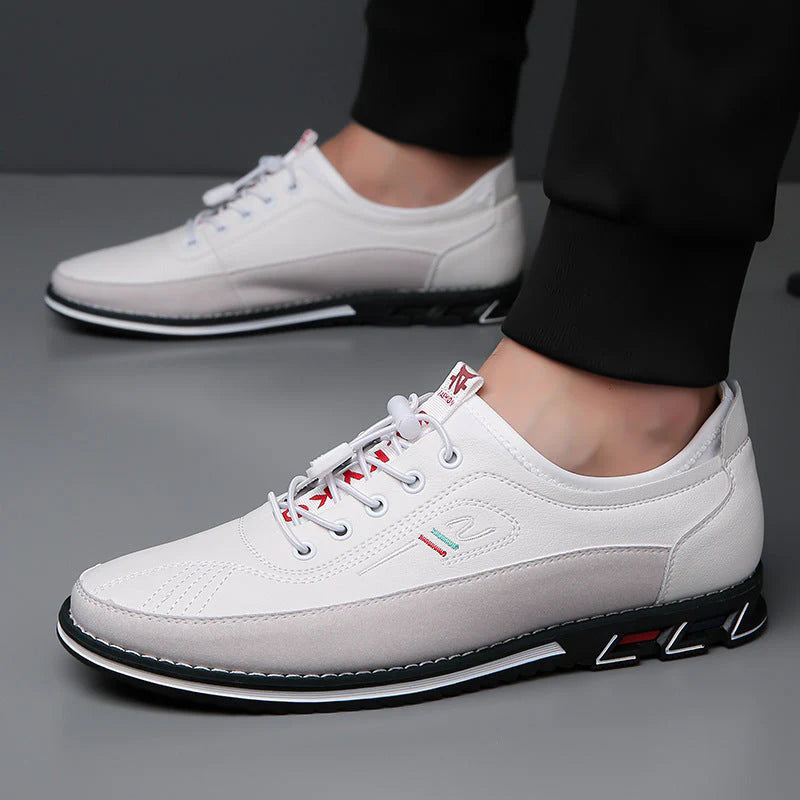 Aaron casual non-slip leather sneakers – men