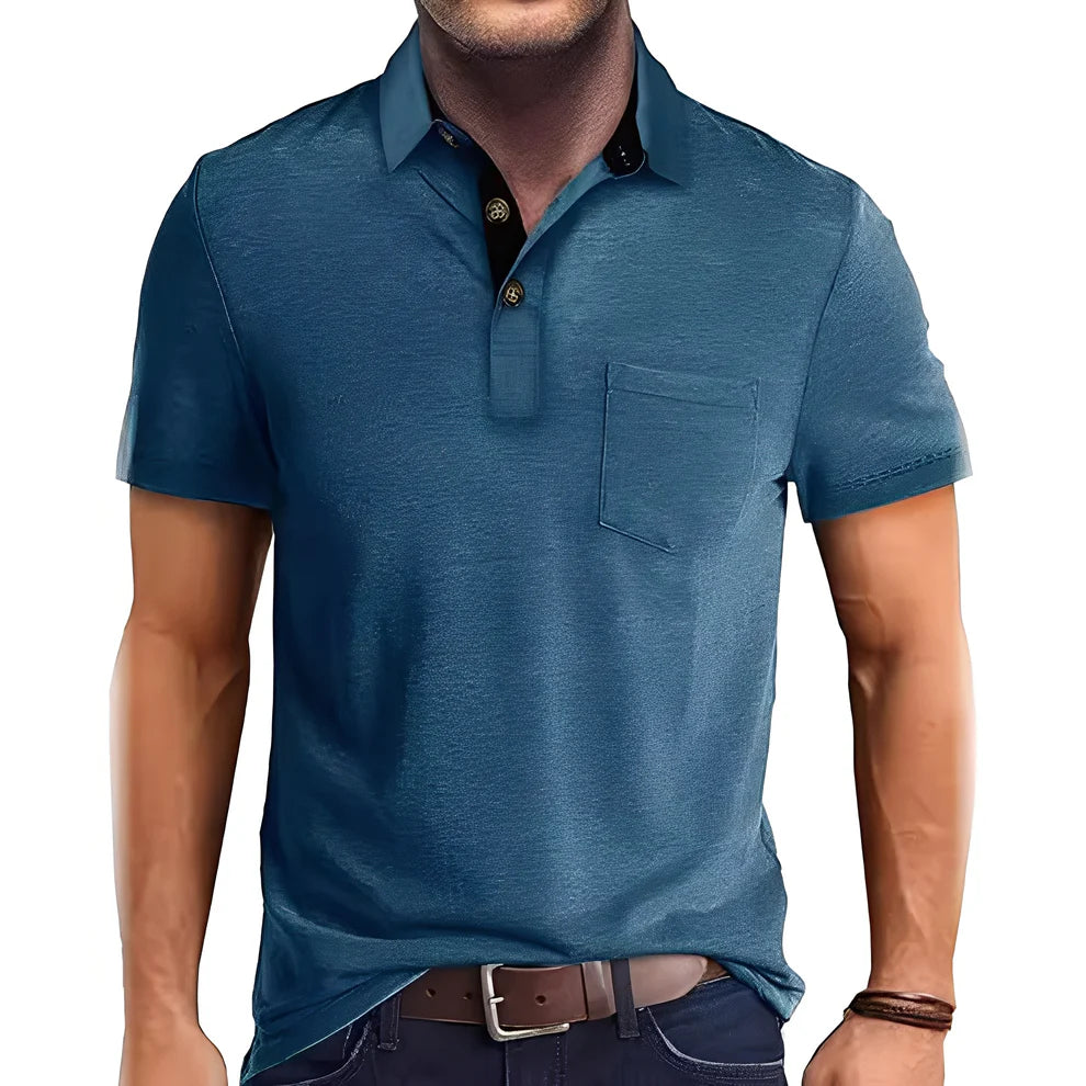 Abner retro short-sleeve polo shirt – men