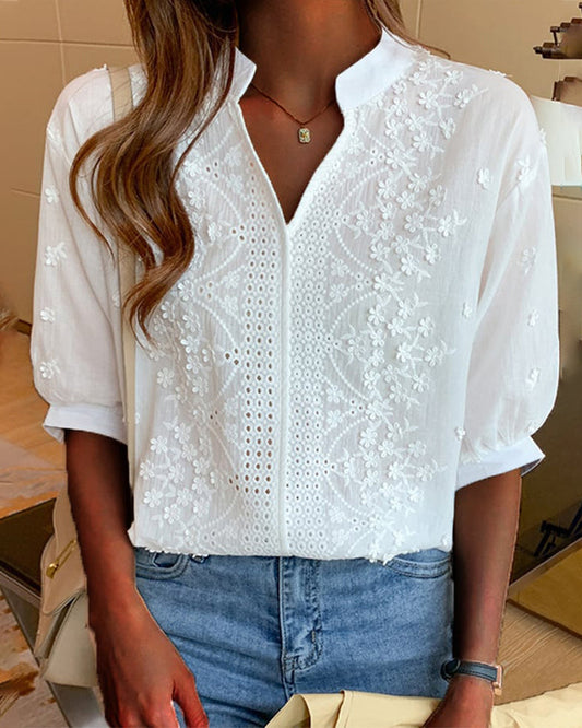 NIMA Blouse Met Eenvoudige Charme
