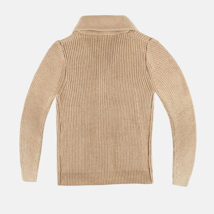 Morten – wool coat with shawl collar and button closure