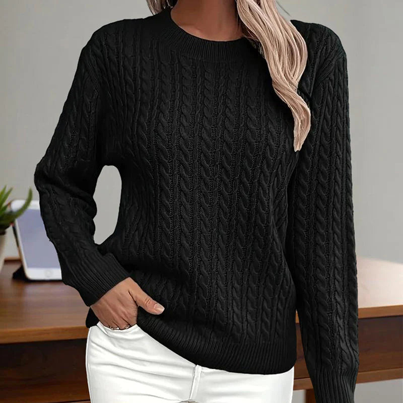 Adamina stylish textured sweater – women