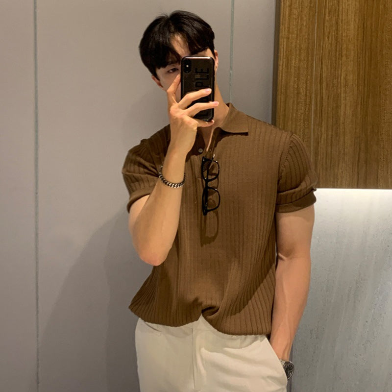 NIMA Klassiek Gebreid Poloshirt