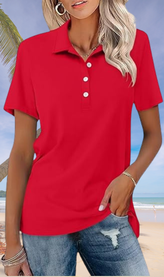 NIMA zakelijke stijl paars eenvoudige ademende print dames polo