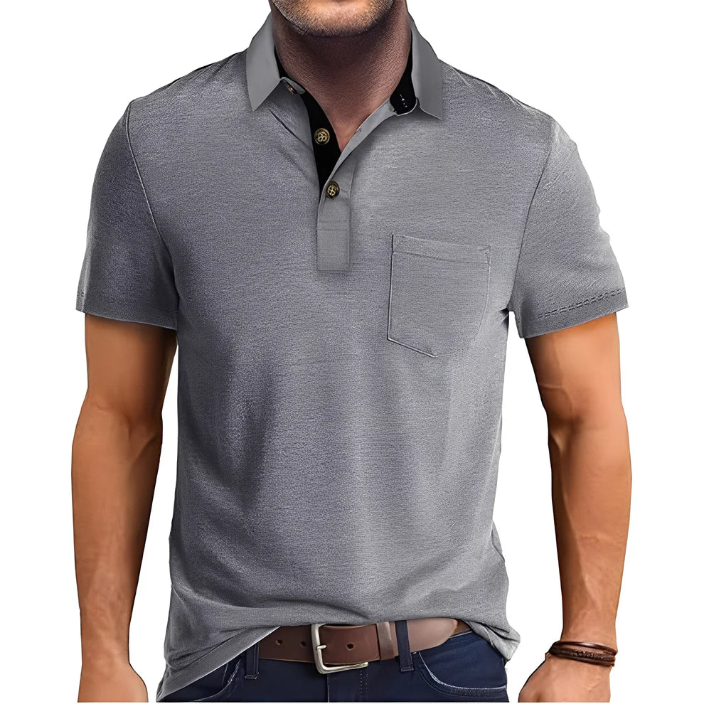 Abner retro short-sleeve polo shirt – men