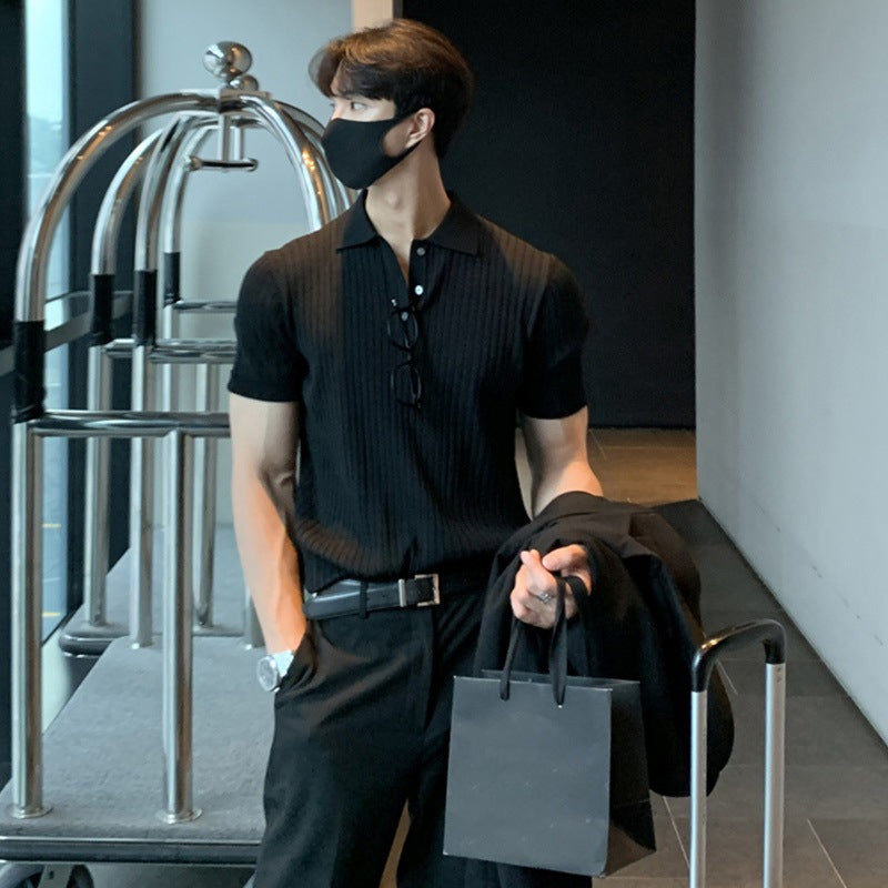 NIMA Klassiek Gebreid Poloshirt