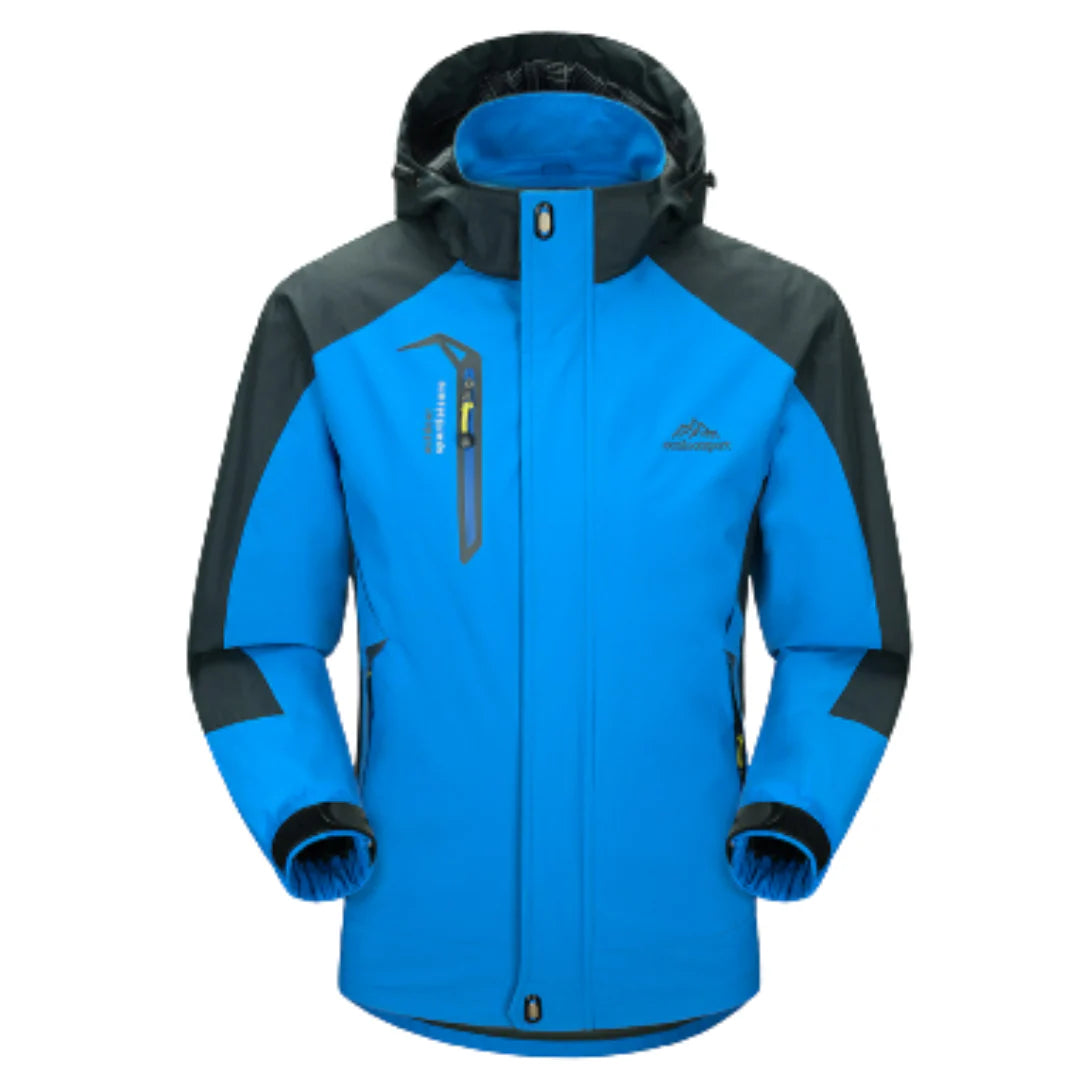 Men's outdoor winter jacket with hood – weatherproof & warm