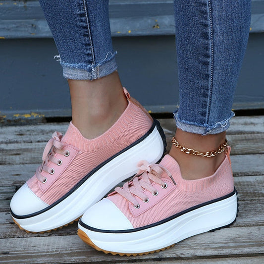 Ysabel - platformsneakers met lage hak