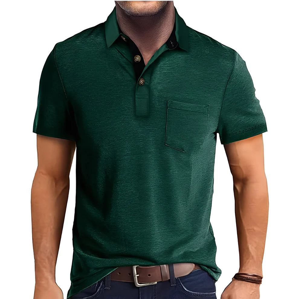 Abner retro short-sleeve polo shirt – men