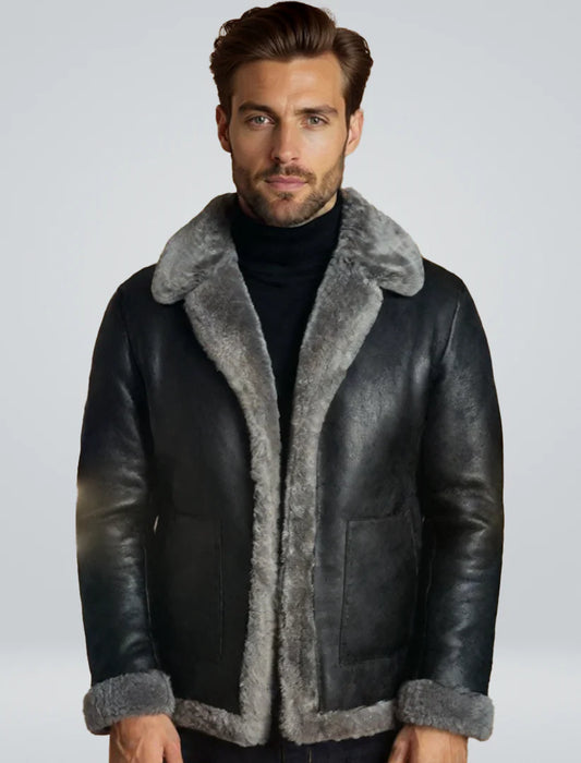 Johann's stylish leather jacket – timeless men's design made of genuine leather