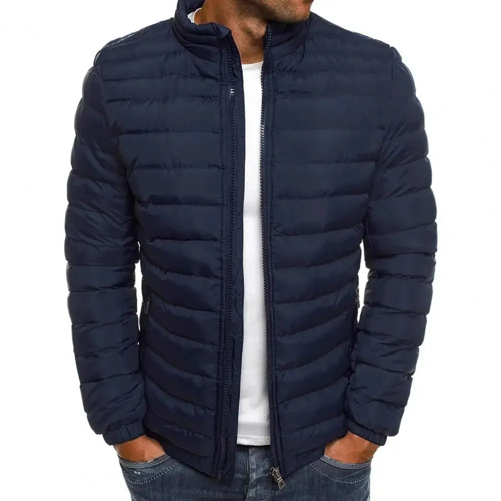 Men's quilted jacket for winter – warm & durable