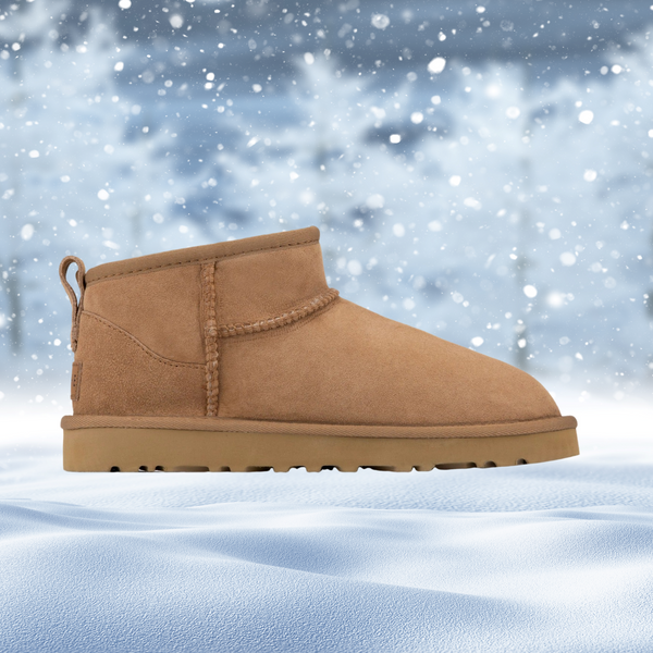 Alva - short winter ankle boots made of matte genuine leather