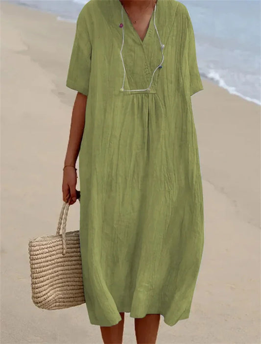 NIMA Linnen comfortable zomer jurk