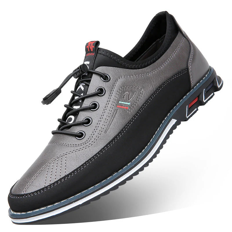 Aaron casual non-slip leather sneakers – men
