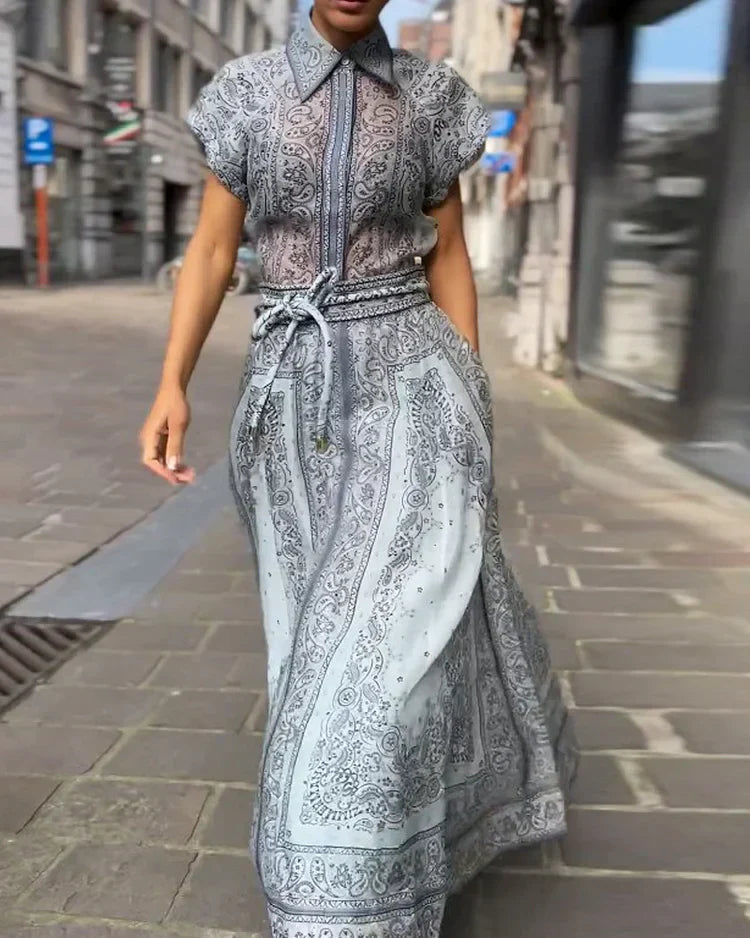 NIMA Comfy Stijlvolle lange jurk