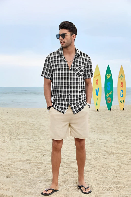 NIMA Seaside Ease V-Hals Overhemd