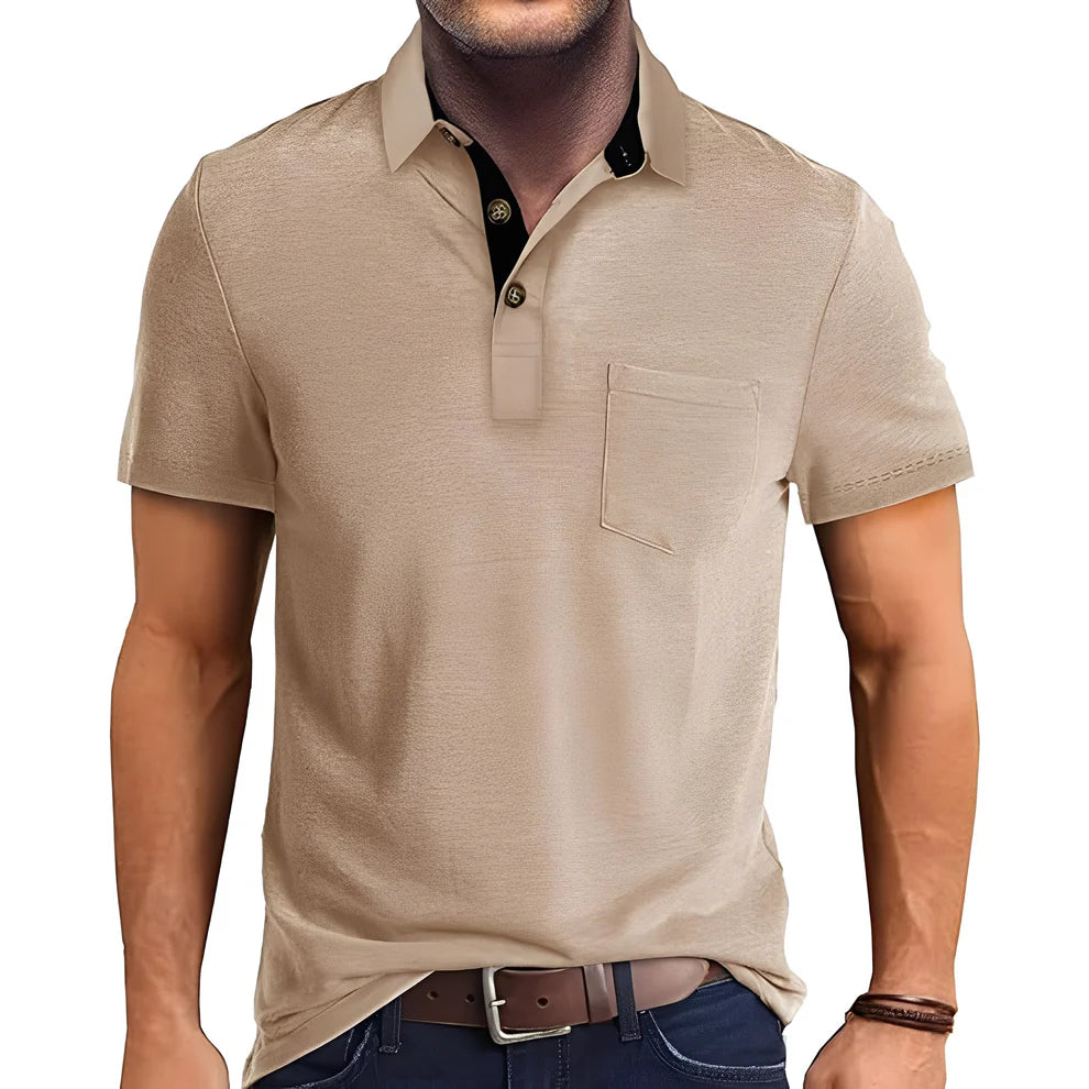 Abner retro short-sleeve polo shirt – men