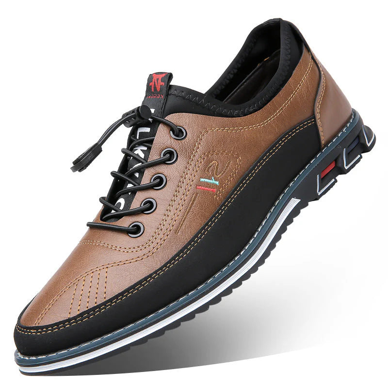 Aaron casual non-slip leather sneakers – men