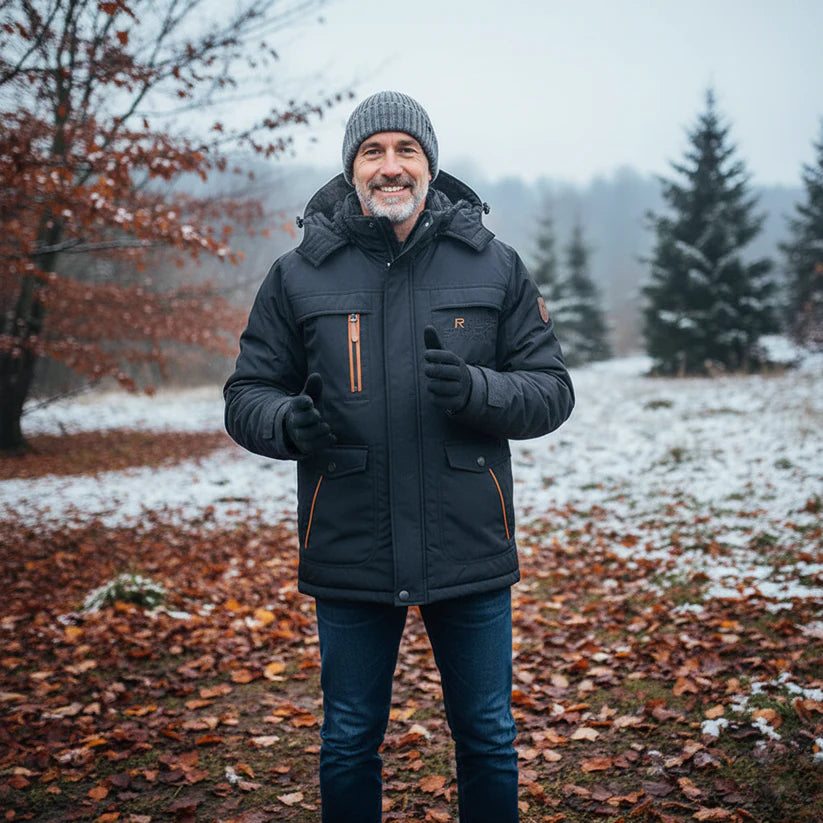 Anders – windproof, lined winter jacket with hood and pockets