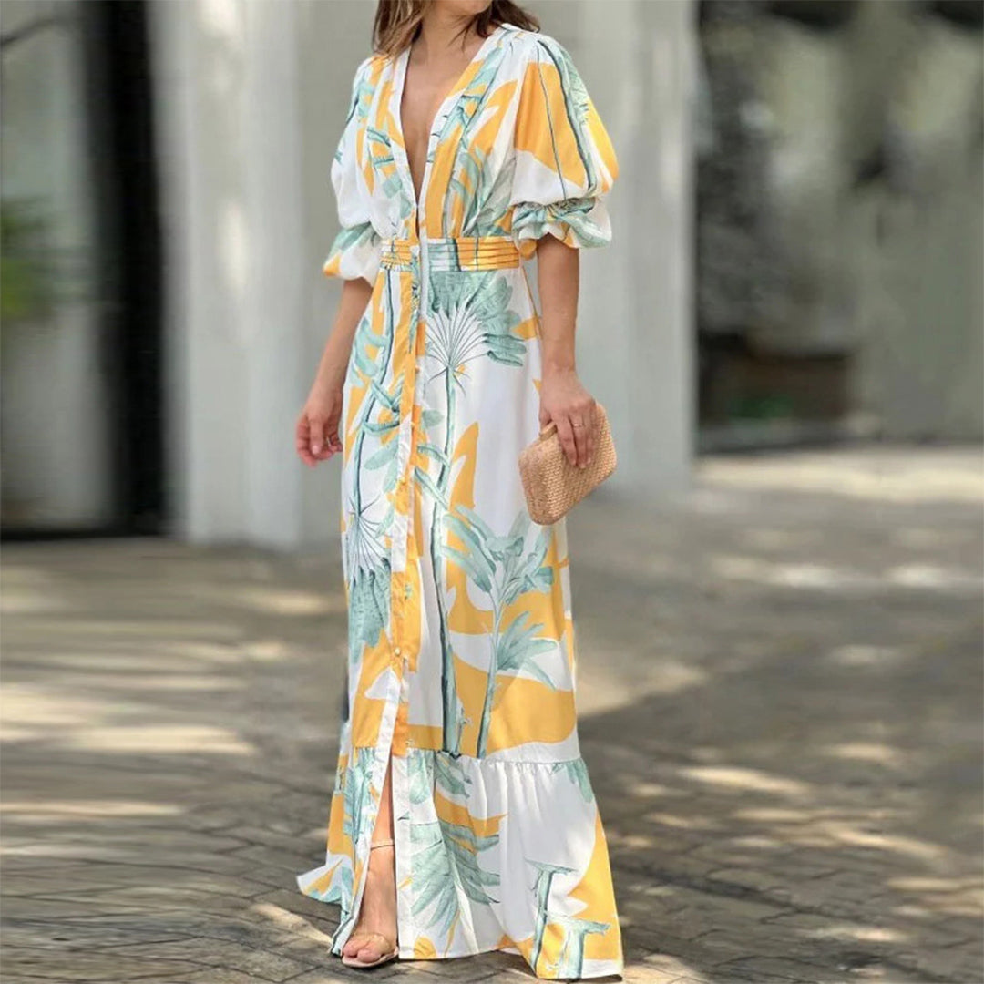 Nima Maxi jurk Met Zomerse Gloed
