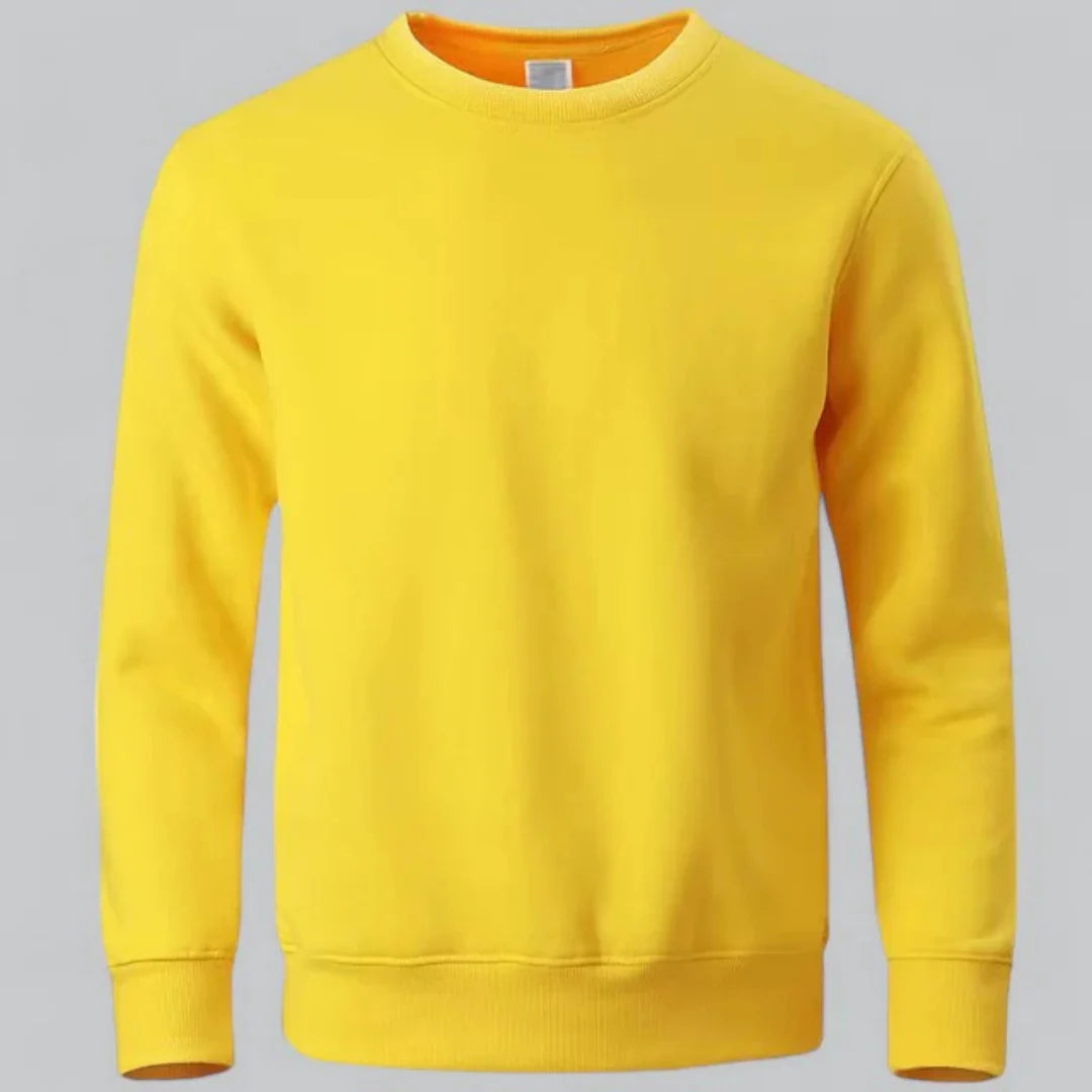 Men's crew neck long-sleeved sweatshirt – casual everyday look