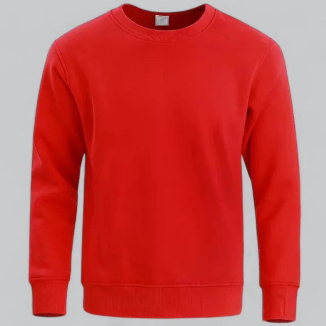 Men's crew neck long-sleeved sweatshirt – casual everyday look