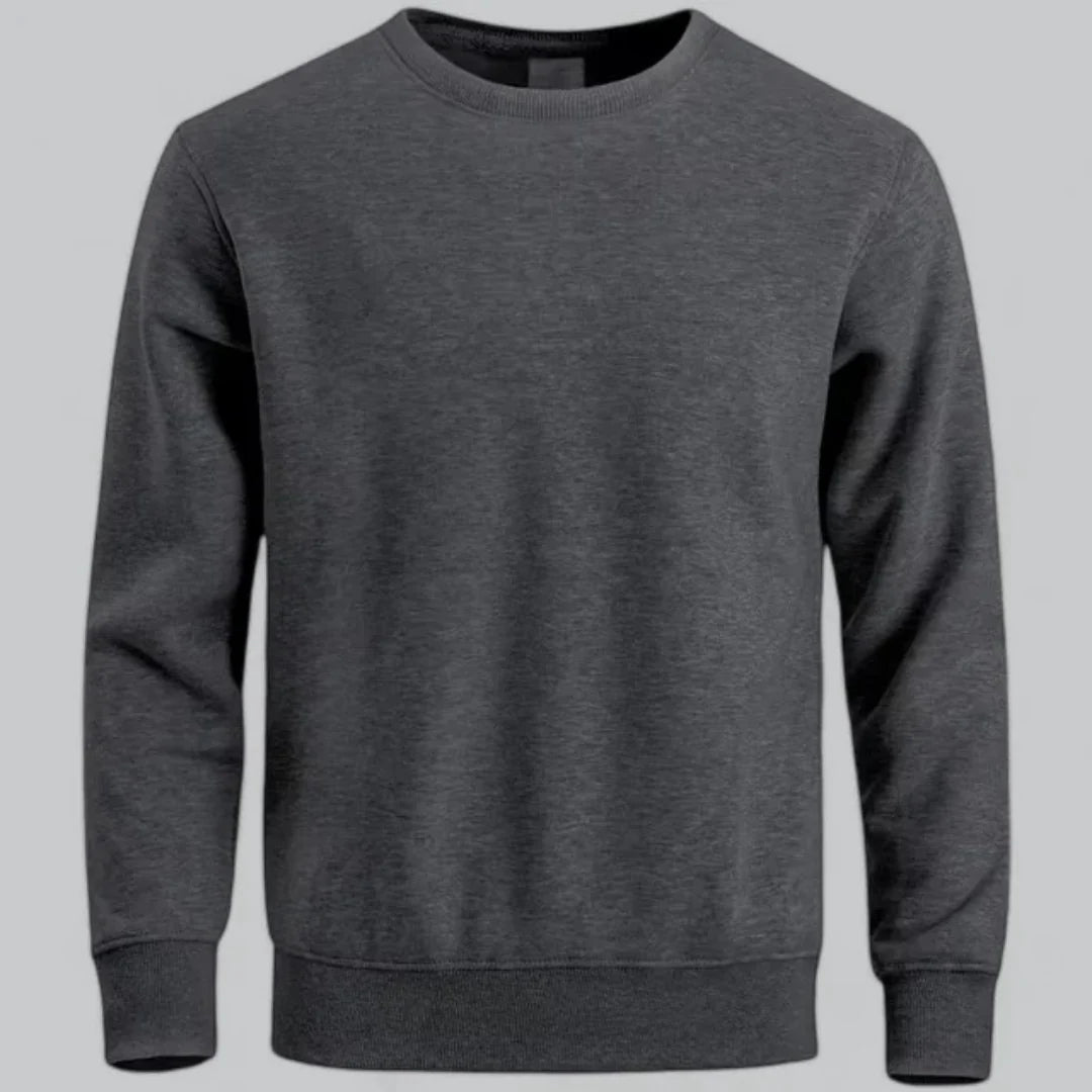 Men's crew neck long-sleeved sweatshirt – casual everyday look