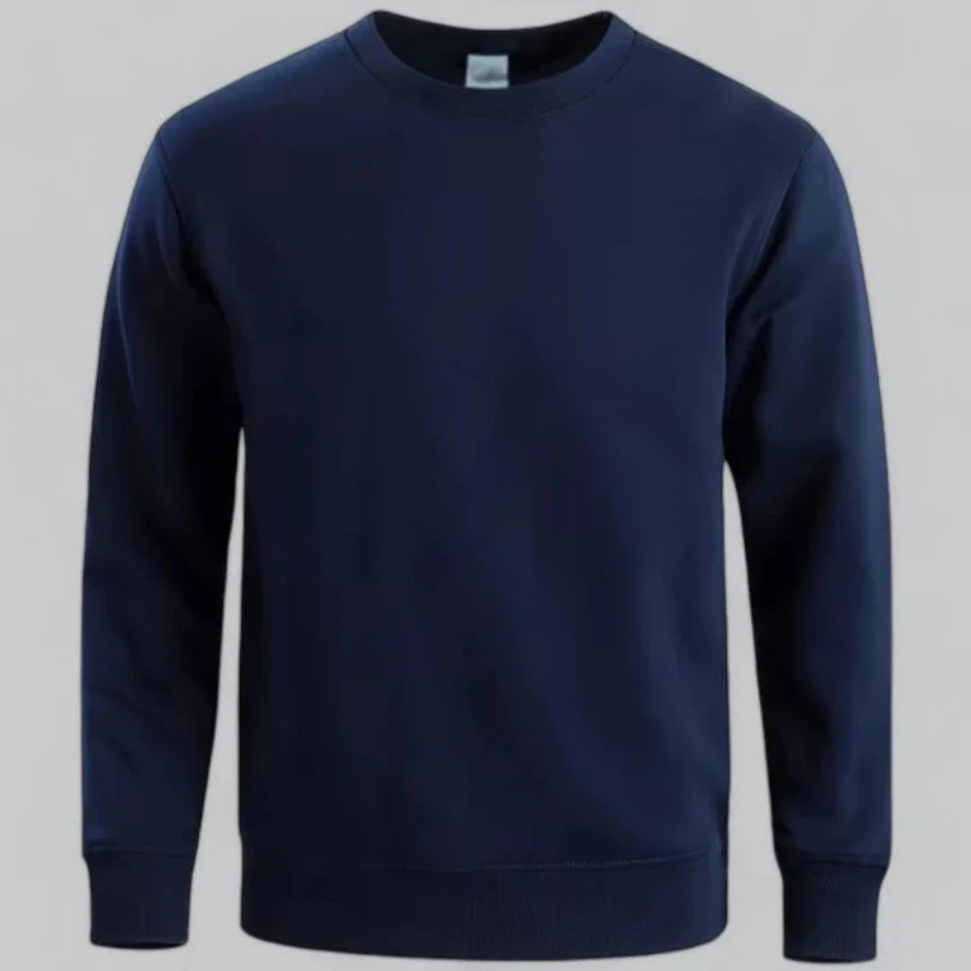 Men's crew neck long-sleeved sweatshirt – casual everyday look