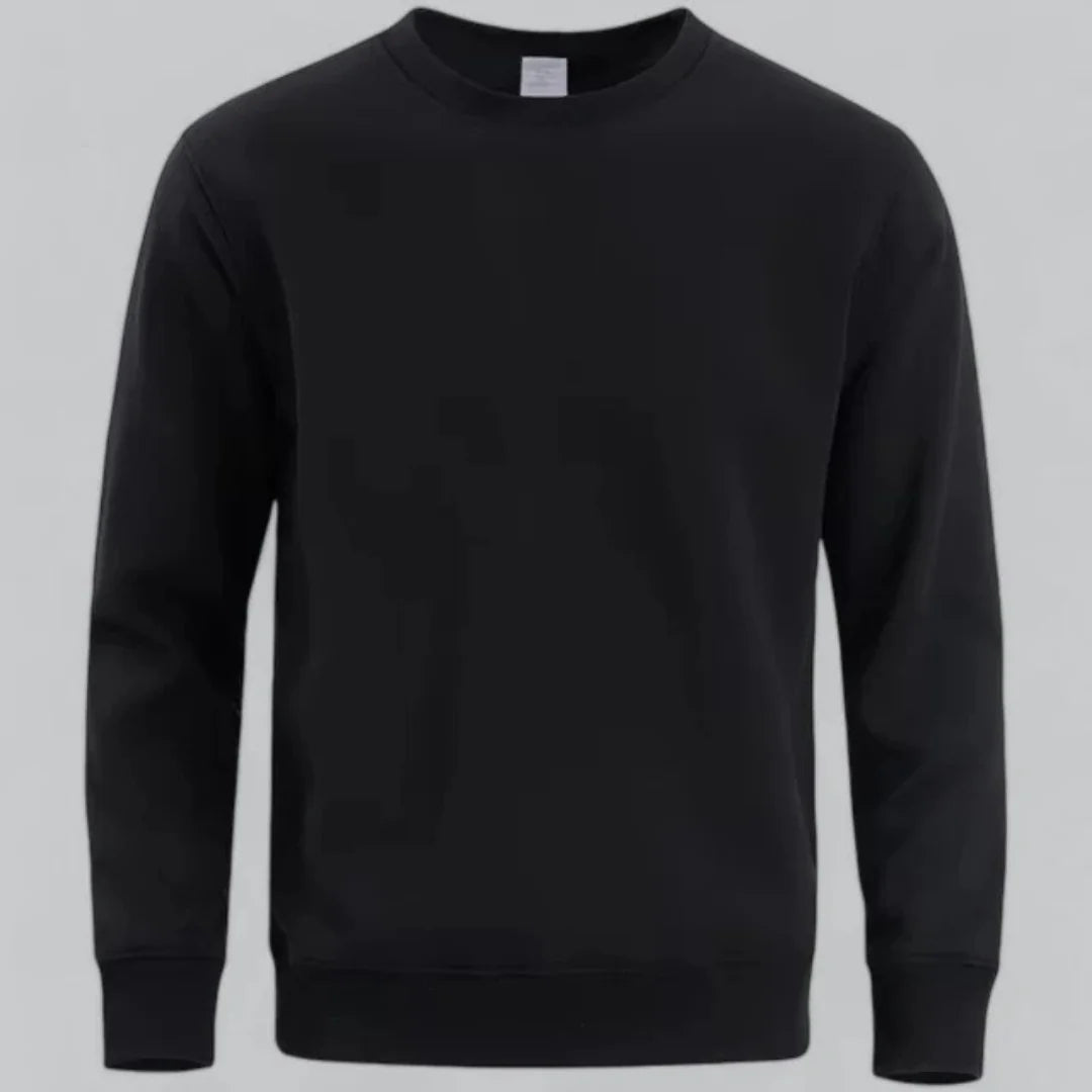 Men's crew neck long-sleeved sweatshirt – casual everyday look
