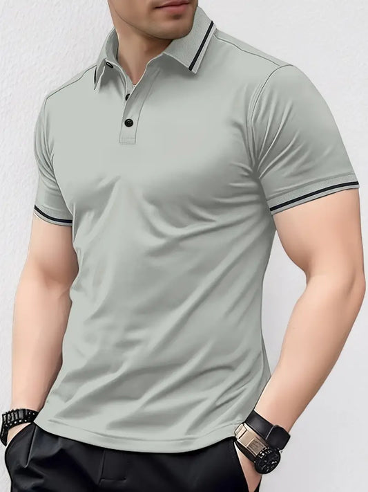 NIMA ademend golfshirt met normale pasvorm voor het voorjaar