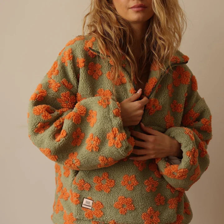 Daisy – fleece warm bloom sweater