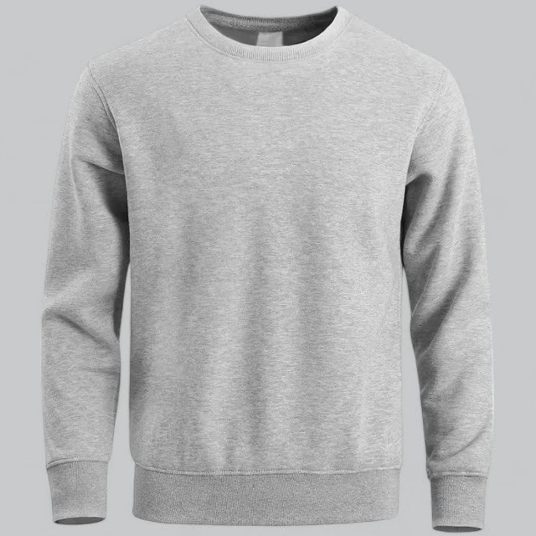 Men's crew neck long-sleeved sweatshirt – casual everyday look