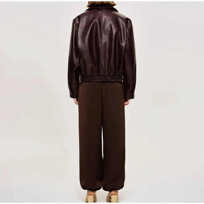 Anna - classic burgundy jacket