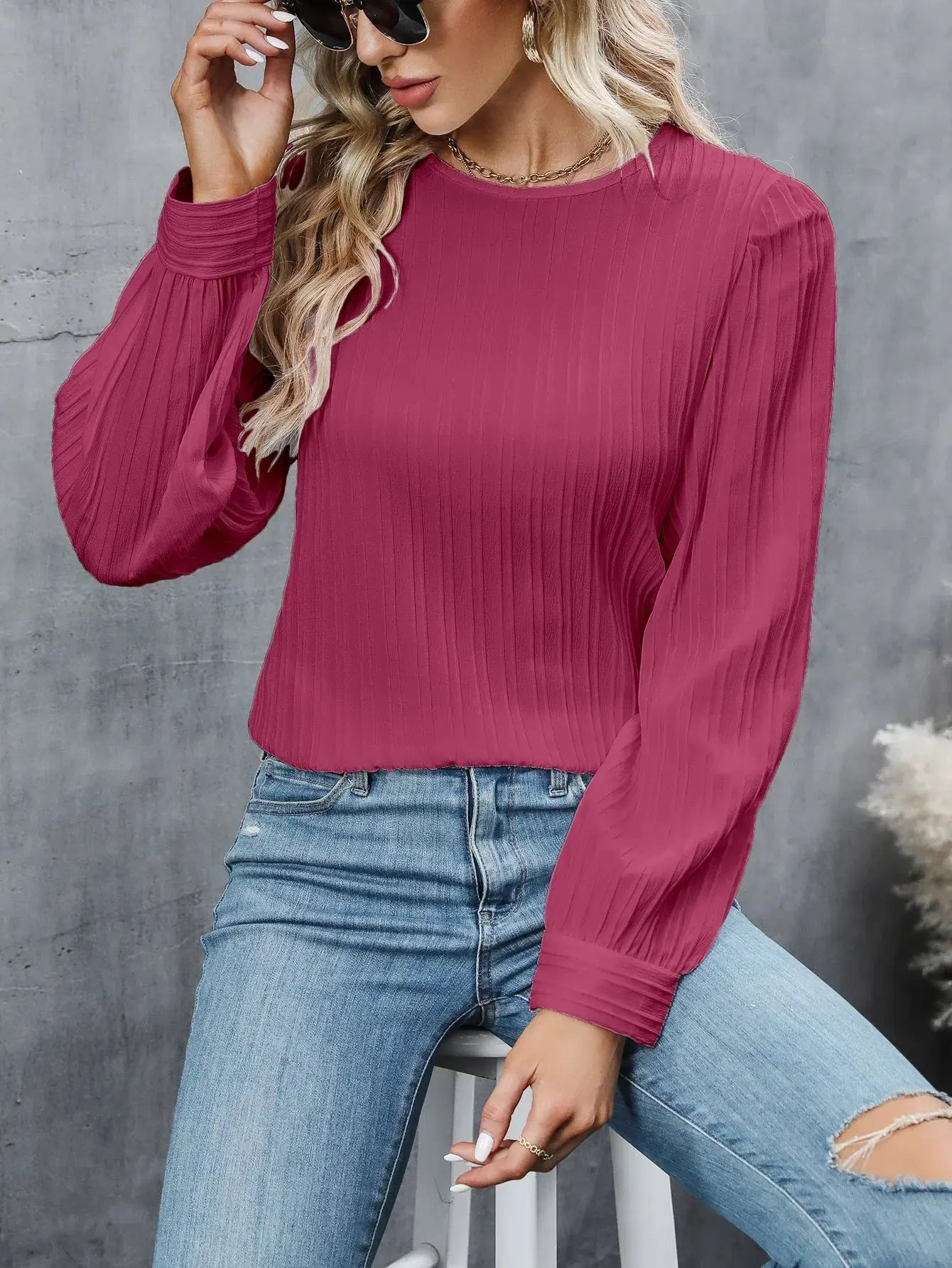 Zendoo timelessly elegant blouse – classic feminine cut
