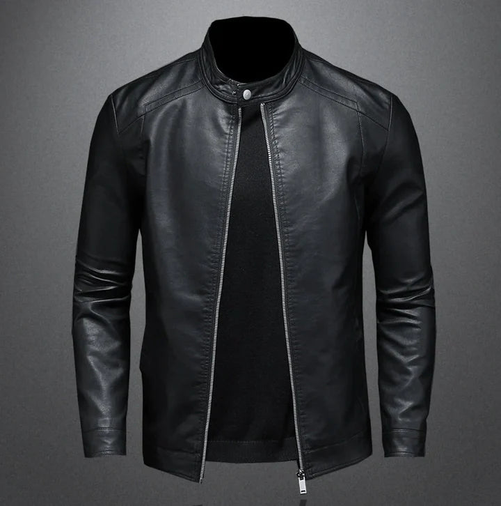 Jasper – sturdy leather jacket in biker style
