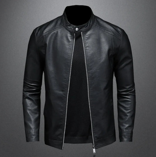 Jasper – sturdy leather jacket in biker style