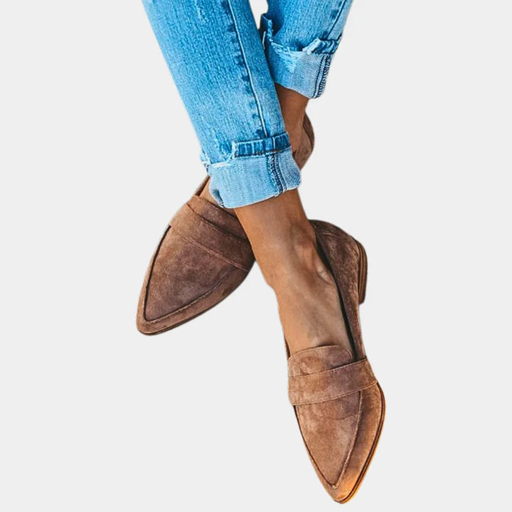 Women’s suede-look slip-on loafers – women