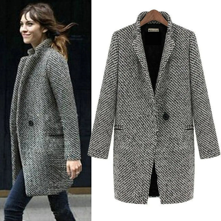 Delphine | elegant long wool coat