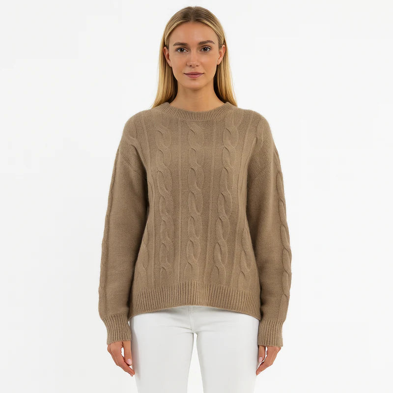 Women's long-sleeved knit sweater – a soft and versatile classic