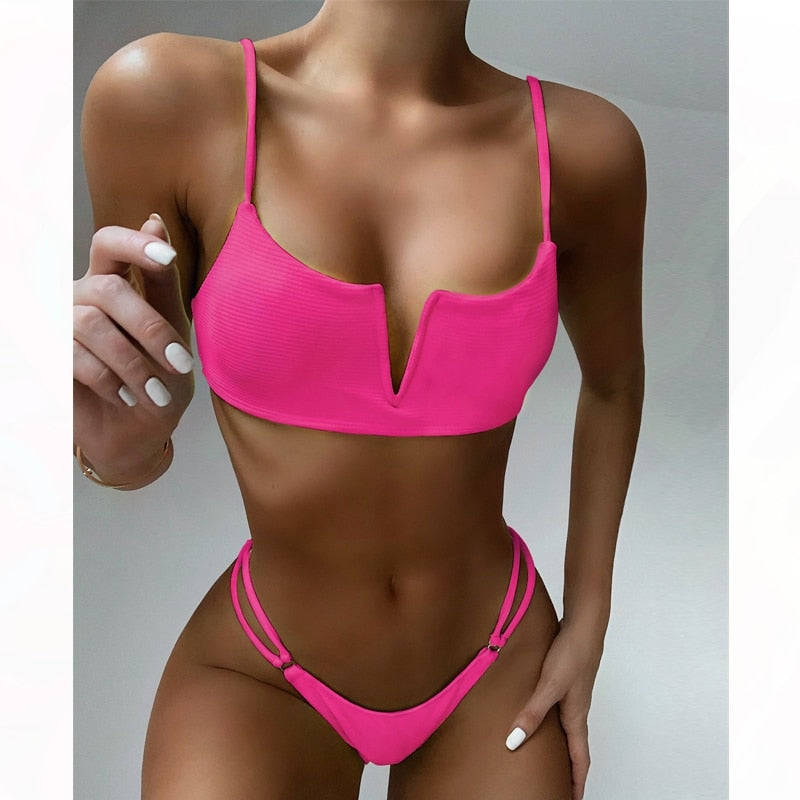 NIMA Braziliaanse bikini met v-hals