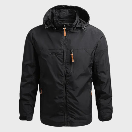 Men's hooded outdoor jacket for rain – waterproof & breathable