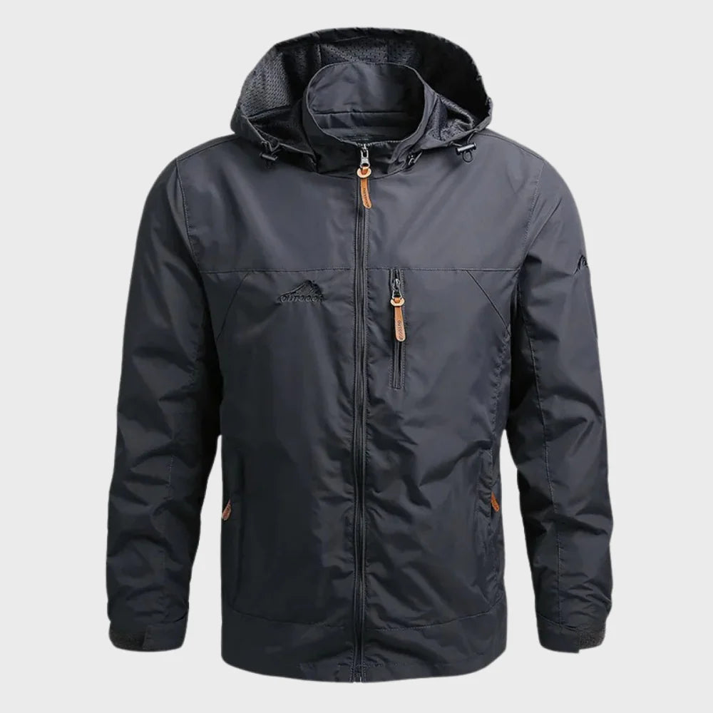 Men's hooded outdoor jacket for rain – waterproof & breathable