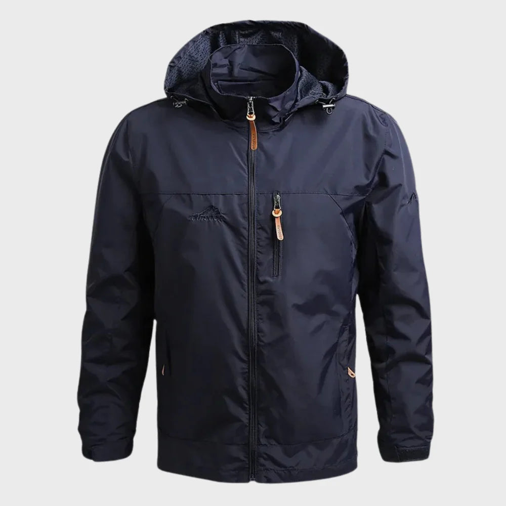 Men's hooded outdoor jacket for rain – waterproof & breathable