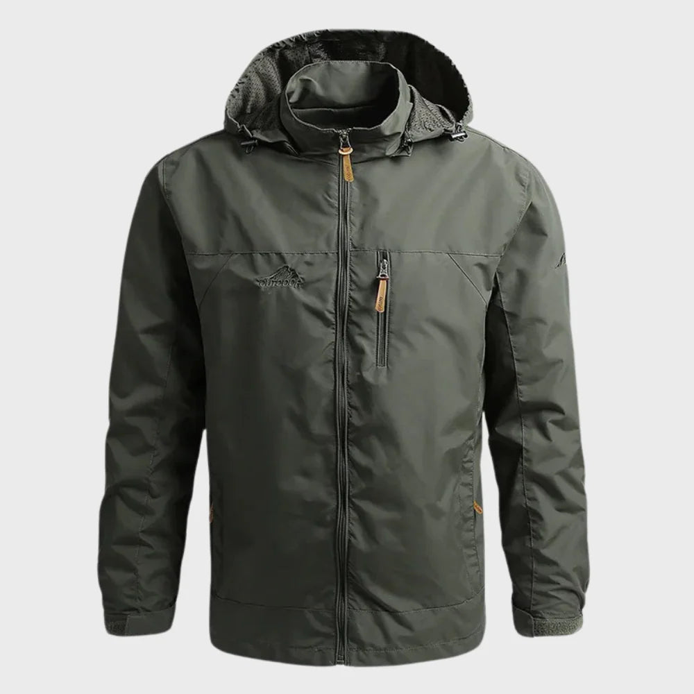 Men's hooded outdoor jacket for rain – waterproof & breathable