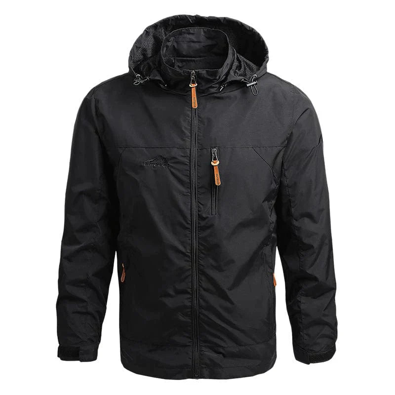Stylish and comfortable waterproof winter jacket with hood for men