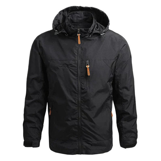 Stylish and comfortable waterproof winter jacket with hood for men