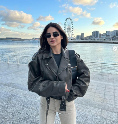 Melugrace leather jacket for women