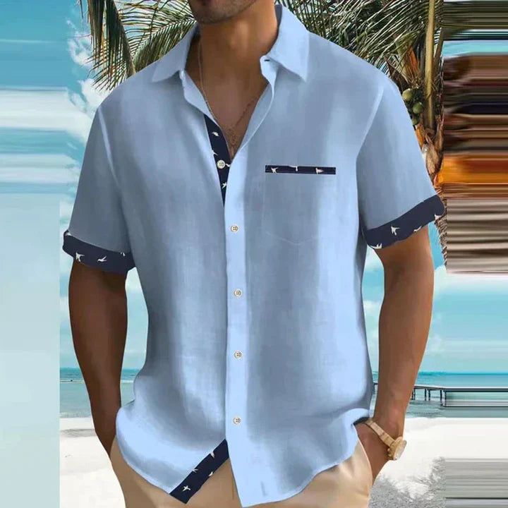 NIMA Charmant zomershirt met lichte stof en zeebriesmotief