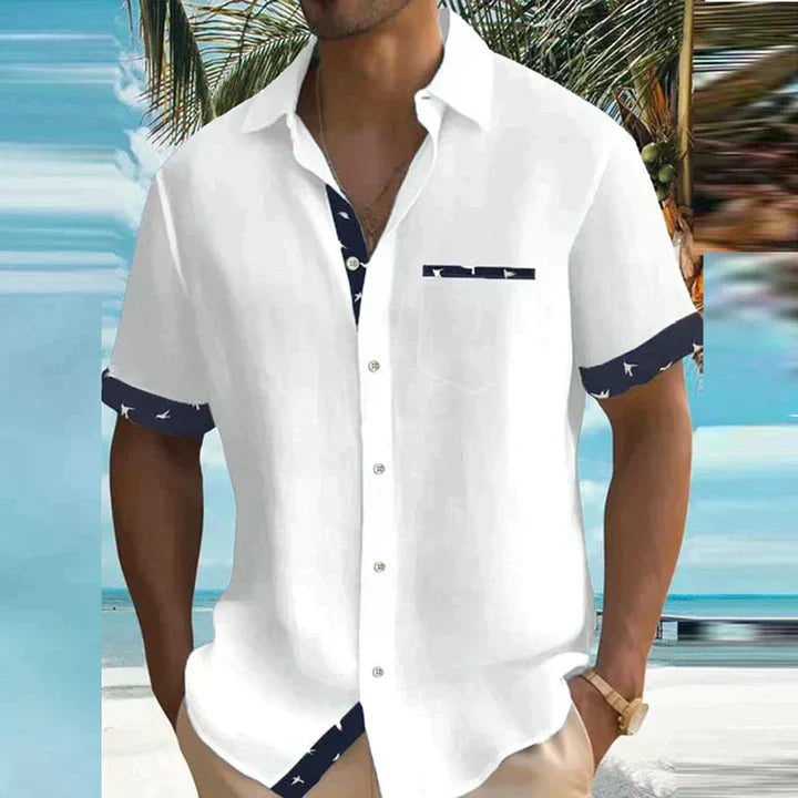 NIMA Charmant zomershirt met lichte stof en zeebriesmotief
